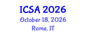 International Conference on Surgery and Anesthesia (ICSA) October 18, 2026 - Rome, Italy