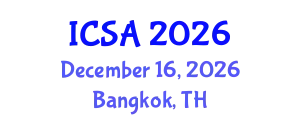 International Conference on Surgery and Anesthesia (ICSA) December 16, 2026 - Bangkok, Thailand