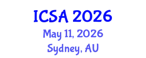 International Conference on Surgery and Anesthesia (ICSA) May 11, 2026 - Sydney, Australia