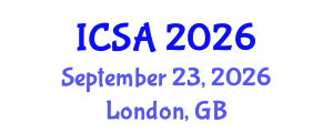 International Conference on Surgery and Anesthesia (ICSA) September 23, 2026 - London, United Kingdom