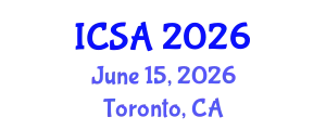 International Conference on Surgery and Anesthesia (ICSA) June 15, 2026 - Toronto, Canada