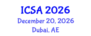 International Conference on Surgery and Anesthesia (ICSA) December 20, 2026 - Dubai, United Arab Emirates