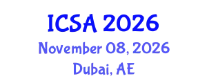 International Conference on Surgery and Anesthesia (ICSA) November 08, 2026 - Dubai, United Arab Emirates