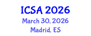 International Conference on Surgery and Anesthesia (ICSA) March 30, 2026 - Madrid, Spain