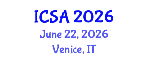International Conference on Surgery and Anesthesia (ICSA) June 22, 2026 - Venice, Italy