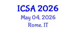 International Conference on Surgery and Anesthesia (ICSA) May 04, 2026 - Rome, Italy