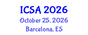 International Conference on Surgery and Anesthesia (ICSA) October 25, 2026 - Barcelona, Spain