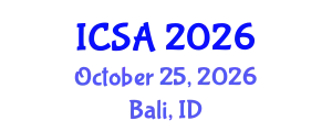 International Conference on Surgery and Anesthesia (ICSA) October 25, 2026 - Bali, Indonesia