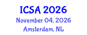 International Conference on Surgery and Anesthesia (ICSA) November 04, 2026 - Amsterdam, Netherlands