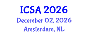 International Conference on Surgery and Anesthesia (ICSA) December 02, 2026 - Amsterdam, Netherlands