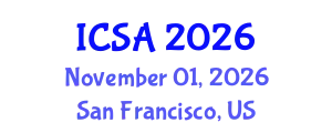 International Conference on Surgery and Anesthesia (ICSA) November 01, 2026 - San Francisco, United States