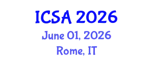 International Conference on Surgery and Anesthesia (ICSA) June 01, 2026 - Rome, Italy