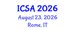 International Conference on Surgery and Anesthesia (ICSA) August 23, 2026 - Rome, Italy