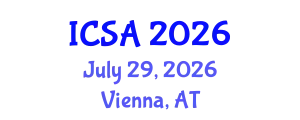International Conference on Surgery and Anesthesia (ICSA) July 29, 2026 - Vienna, Austria
