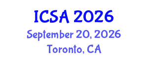 International Conference on Surgery and Anesthesia (ICSA) September 20, 2026 - Toronto, Canada