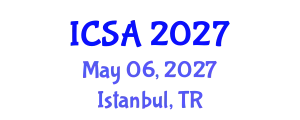 International Conference on Surgery and Anesthesia (ICSA) May 06, 2027 - Istanbul, Turkey