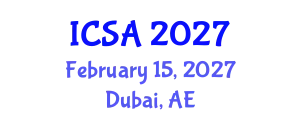 International Conference on Surgery and Anesthesia (ICSA) February 15, 2027 - Dubai, United Arab Emirates