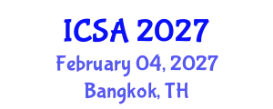International Conference on Surgery and Anesthesia (ICSA) February 04, 2027 - Bangkok, Thailand