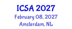 International Conference on Surgery and Anesthesia (ICSA) February 08, 2027 - Amsterdam, Netherlands