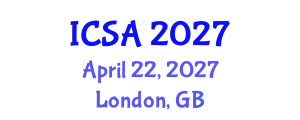 International Conference on Surgery and Anesthesia (ICSA) April 22, 2027 - London, United Kingdom