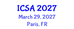 International Conference on Surgery and Anesthesia (ICSA) March 29, 2027 - Paris, France