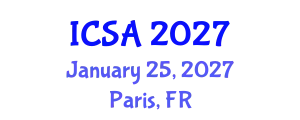 International Conference on Surgery and Anesthesia (ICSA) January 25, 2027 - Paris, France