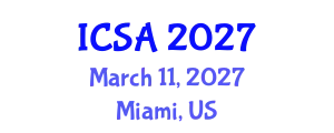 International Conference on Surgery and Anesthesia (ICSA) March 11, 2027 - Miami, United States