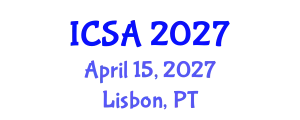 International Conference on Surgery and Anesthesia (ICSA) April 15, 2027 - Lisbon, Portugal
