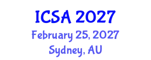 International Conference on Surgery and Anesthesia (ICSA) February 25, 2027 - Sydney, Australia