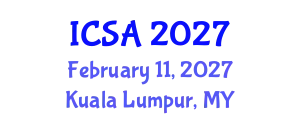 International Conference on Surgery and Anesthesia (ICSA) February 11, 2027 - Kuala Lumpur, Malaysia