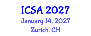 International Conference on Surgery and Anesthesia (ICSA) January 14, 2027 - Zurich, Switzerland