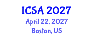 International Conference on Surgery and Anesthesia (ICSA) April 22, 2027 - Boston, United States