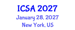International Conference on Surgery and Anesthesia (ICSA) January 28, 2027 - New York, United States