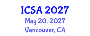 International Conference on Surgery and Anesthesia (ICSA) May 20, 2027 - Vancouver, Canada
