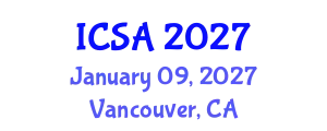 International Conference on Surgery and Anesthesia (ICSA) January 09, 2027 - Vancouver, Canada