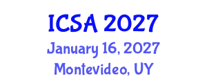International Conference on Surgery and Anesthesia (ICSA) January 16, 2027 - Montevideo, Uruguay