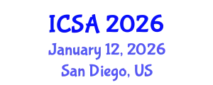 International Conference on Surgery and Anesthesia (ICSA) January 12, 2026 - San Diego, United States