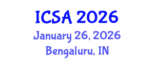 International Conference on Surgery and Anesthesia (ICSA) January 26, 2026 - Bengaluru, India