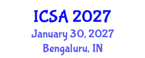 International Conference on Surgery and Anesthesia (ICSA) January 30, 2027 - Bengaluru, India