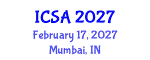 International Conference on Surgery and Anesthesia (ICSA) February 17, 2027 - Mumbai, India