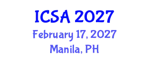 International Conference on Surgery and Anesthesia (ICSA) February 17, 2027 - Manila, Philippines