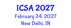 International Conference on Surgery and Anesthesia (ICSA) February 24, 2027 - New Delhi, India