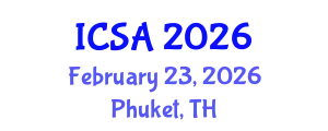 International Conference on Surgery and Anesthesia (ICSA) February 23, 2026 - Phuket, Thailand