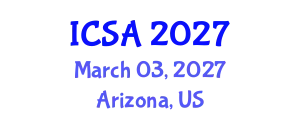 International Conference on Surgery and Anesthesia (ICSA) March 03, 2027 - Arizona, United States