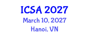 International Conference on Surgery and Anesthesia (ICSA) March 10, 2027 - Hanoi, Vietnam