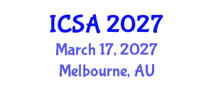 International Conference on Surgery and Anesthesia (ICSA) March 17, 2027 - Melbourne, Australia