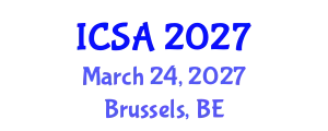 International Conference on Surgery and Anesthesia (ICSA) March 24, 2027 - Brussels, Belgium