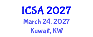 International Conference on Surgery and Anesthesia (ICSA) March 24, 2027 - Kuwait, Kuwait