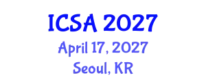 International Conference on Surgery and Anesthesia (ICSA) April 17, 2027 - Seoul, Republic of Korea