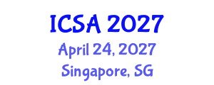 International Conference on Surgery and Anesthesia (ICSA) April 24, 2027 - Singapore, Singapore